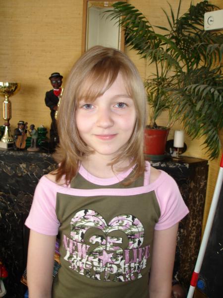 Moi et ma nouvelle coupe