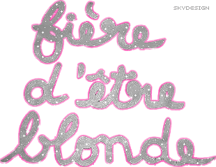 je suis blonde !!!